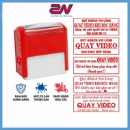 Con dấu quay video trước khi mở hàng 2 màu Kích thước 20x47