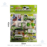 9pcs City Sanitation Environment Car Toy Set educational car toys for kids