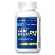 Extra Strength Pain Relief PM| Acetaminophen 500mg | Diphenhydramine 25mg | Pain Reliever & Nighttim