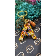 Alphabet initial letter keychain