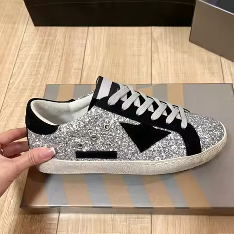 Low-top Star-shaped Lace-up Shoes. Trendy Women's Shoes From An Italian Brand. Creative Minimalist L