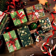 Local Stock 50x70cm (3 Sheets) Christmas Gift Wrapping Paper X'mas Tree Decoration / Gift Wrapper/ Xmas