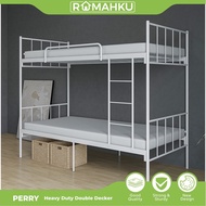 RUMAHKU PERRY Double Decker/Katil Dua Tingkat/Metal Bed/Katil Double Decker / Loft Bed / Katil Bujan