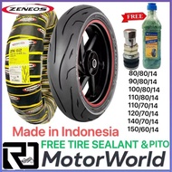 ZENEOS ZN62  MOTORCYCLE TIRE GULONG TUBELESS 80/80/14 90/80/14 100/80/14 to 150/60/14 BY14