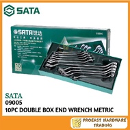 SATA - [ 09905 ] 10PC DOUBLE BOX END WRENCH METRIC