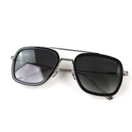 狀況極佳的DITA FLIGHT.006 雙梁太陽眼鏡，當前型號，托尼史塔克（鋼鐵人）在《復仇者聯盟3：無限之戰》中佩戴，黑色和銀色，52x22x140mm，演示鏡片，附帶鏡盒，日本製造，男士款。