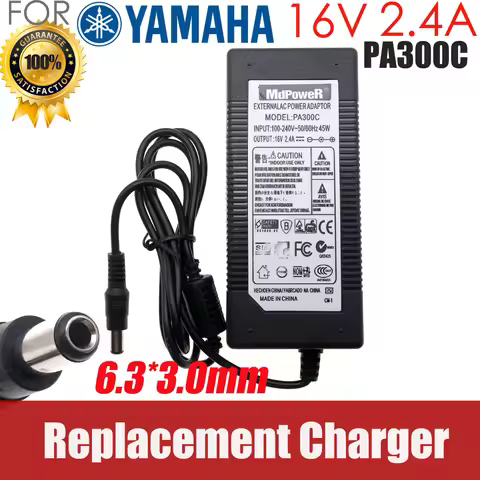 PA-300C 16V 2.4A AC Adapter Charger For YAMAHA PSR-S550 PSR-S650 PSR-S670 PSR-S770 PSR-S970 PSR-S775