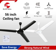 【1 Year warranty】Ceiling Fan with Regulator 56 inch 3 Blade home living room restaurant large wind k