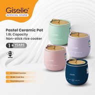 Giselle Digital/Mechanical Mini Rice & Multi Cooker 1.8L Ceramic Pot Electric, Non-Stick, Easy Cooki