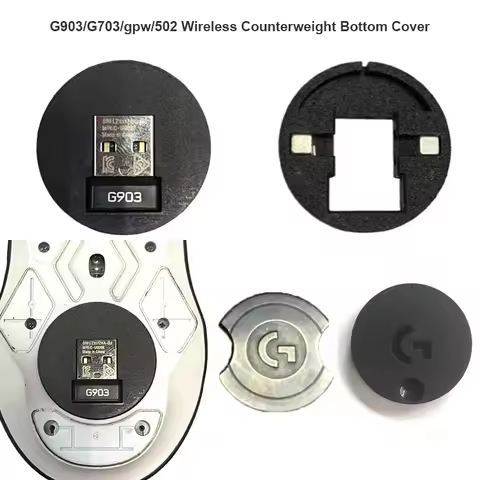 Compatible for Wireless Mouse G502/G903/G903HERO/G703/gpw/G PRO X SUPERLIGHT Counterweight Bottom Do