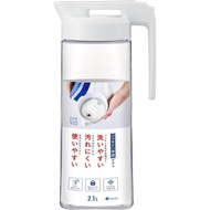 ASVEL VIO 2.1L Water Pitcher - Made in Japan - Horizontal & Vertical Storage - [Option: CAINZ Barley