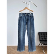 F *.D Original Label 1: 1 2026 New Style Back Pocket Black Leather Brand Wash Water Blue Jeans This 