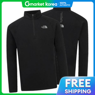 The North Face | Retail Version T-Shirt Half-Zip Risco Zip Tee Mens Long Sleeve Black Nt7Lr54A 91418