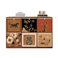 【In Stock】YISONG Multifunctional Multiple Grids Display Cabinet WCRT