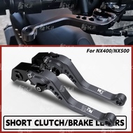 For Honda NX400/NX500 3D Short Brake Lever Set Adjustable Handle Levers Accessories Parts
