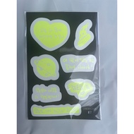 ON HAND) 2024 BAEKHYUN ASIA TOUR 'Lonsdaleite [dot]' OFFICIAL MD HAND DRAWN GLOW-IN-THE DARK STICKER