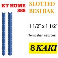 Besi angle Rak lubang 8 kaki/slotted angle bar 8 feet