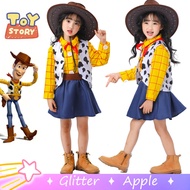 Toy Story Woody Jessi Cosplay Costume Cowboy Dress For Kids Girl Halloween Christmas Gift For Girls Kids Clothes Full Set