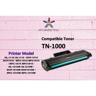Brother TN1000 / DR-1000 Compatible Toner Cartridge For Brother HL-1110 HL1110 / DCP-1510 DCP1510 / 