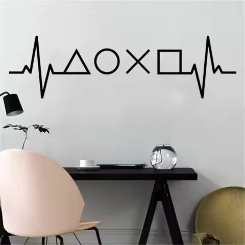 1 pc cool Live gamer video handle controller computer host networking gaming Waterproof Wall Sticker