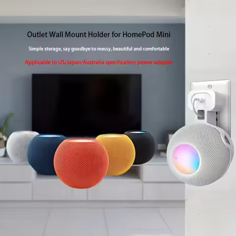Socket type sound wall storage bracket suitable For Apple Home pod mini sound bracket Smart home sou