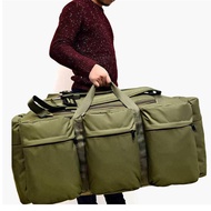 90L Large Men Travel Bags Canvas Backpack Waterproof Hiking Climbing Camping Rucksack Bags