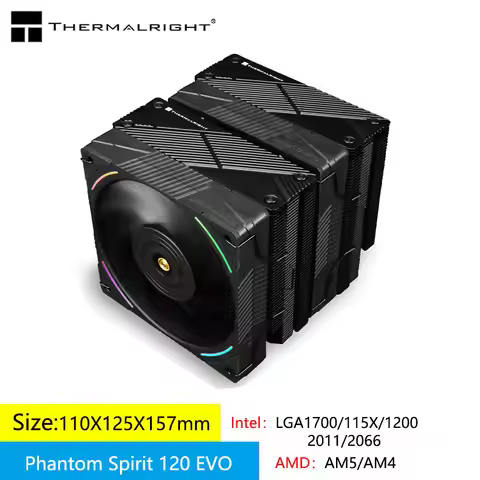 Thermalright Phantom Spirit 120 EVO CPU Wind -cold Radiator 7 Heat Pipe/Dual Tower/Support 1700/115x