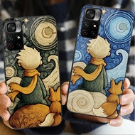 Van Gogh and the Little Prince 02 Glass Phone Case For POCO F3 F4 F5 M3 M4 M5 M6 4G X3 X4 GT NFC X5 
