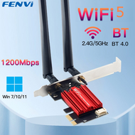 Fenvi Wifi 5 Pci-e Không Dây Ac1200 Băng Tần Kép 2.4G/5GHz 802.11ac Cho Bluetooth 4.0 Máy Tính Để Bà
