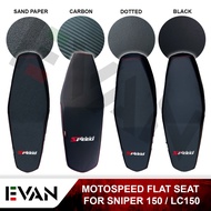 EVAN.SHOP Flat Seat Carbon/Black/SandPaper/Dotted For Yamaha Sniper150/LC 150 Made in