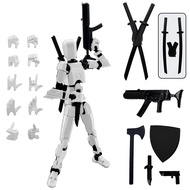 (Assembly Completed) 3D Printed Figure 5.54-inch Dummy13 with Weapon Expansion Set, Full Body Mechan