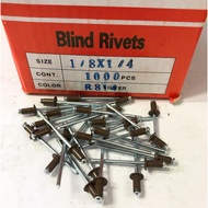 [1000pcs/Box] 1/8 x 1/4" BLIND RIVET Medium Bronze(MB) Paku Rivet Pop Rivet Aluminium Blind Rivet 铆钉