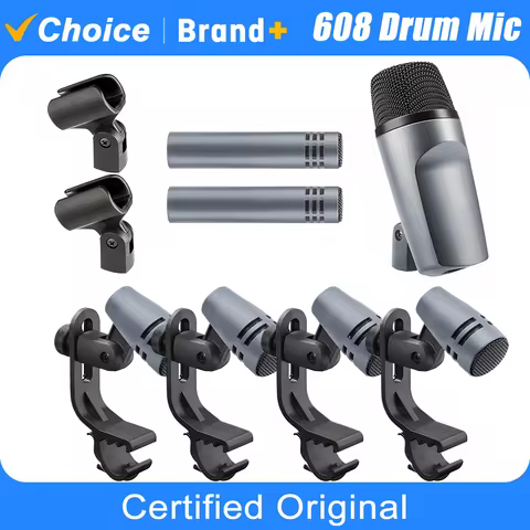TAVOSOP 602 614 604 600 High Quality Drum Metal Microphone Set For Bass Snare Toms And Studio Record