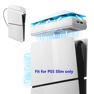 Upper RGB Cooling Fan for PS5 Slim Console - White (NOT for PS5/PS5 Pro Console)
