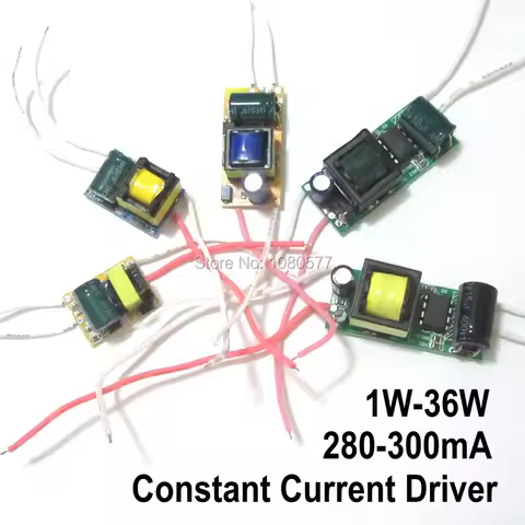 10pcs 280mA 300mA Constant Current LED Driver 3W 5W 7W 10W 20W 30W 36W 50W 1-3x1w 4-7x1w 8-15x1w 18-