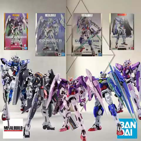 Bandai METAL BUILD GN-0000 GNY-001 GN-001 GN-002 Eight 00 MS Diecast Alloy Collectible Limited Premi