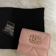 Chanel 19款粉紅色銀包wallet