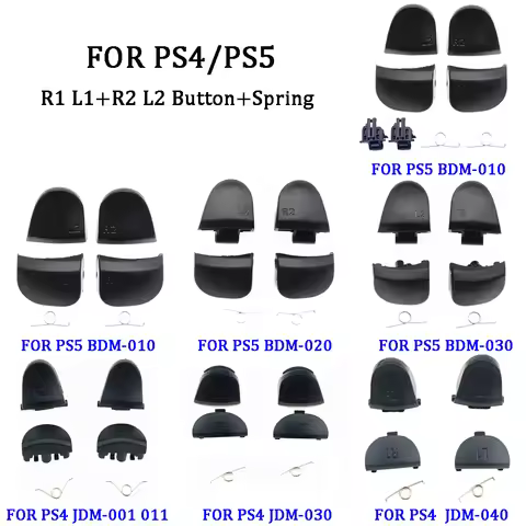 1 set FOR PS5 V1.0 V2.0 V3 3.0 controller L1 R1 L2 R2 button kit BDM-010 020 030 button L1 R1 L2 R2 