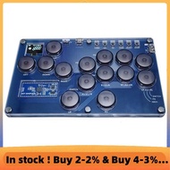 Fight Stick Game Controller Fight Stick Arcade Joystick Hot-Swap Controller Mini Console for PC/Swit