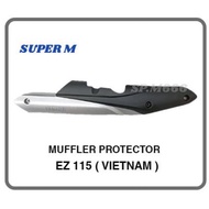 YAMAHA EZ115 EZ 115 MUFFLER PROTECTOR MUFFLER COVER EKZOS COVER EKZOS PERLINDUNG (SILVER)