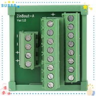 SUSSG Breakout Board, 52 *49*46mm 2 In 8 Out DIN Rail Module, Distribution Board Simple Mounting Fee
