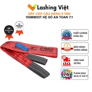 150mmx 5Ton - Crane Fabric Cable exported to EUROPE, Ratio 7:1, Wire plate 150mm, load capacity 5000