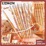 LIZMON 8Pcs HB Pencil, With Rubber Head Capybara Drawing Pencil, Durable Smooth Writing Graffiti/Pai