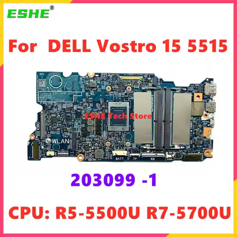 203099-1 For DELL Vostro 15 5515 Notebook Computer Motherboard With AMD CPU R5-5500U R7-5700U 078X6R