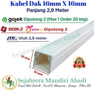 16x16 White Box Cable with Lid 2.9 Meters Duct Cable Trunking