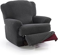 Super Elastic Recliner Chair Cover from 70 to 90 cm | Novelle Model | Dark Grey | Cover for Recliner