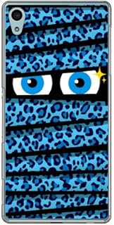 YESNO Mummy-kun Leopard Blue (Clear) / for Xperia Z4 402SO/SoftBank SSO402-PCCL-201-N124