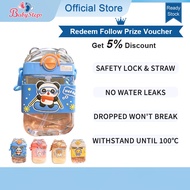 BABYSTEPS Botol air persegi hamba botol air botol botol botol botol dengan botol botol jerami botol 