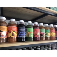 Sinh Tố Trái Cây Berino Chai 1 Lít Sinh Tố Mứt Đào Dâu Tây Việt Quất Kiwi Chanh Dây Xoài Nho Đen Phú