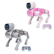 [ ]2.4G Intelligent RC Robot Mechanical Dog Voice Dialogue Cute Expression Light APP Remote Control 